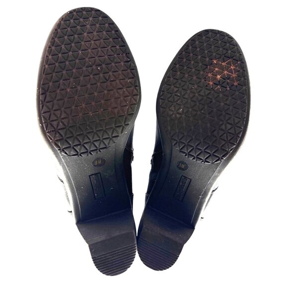 Kelly & Katie Brown Boots Opal Ankle Faux Leather Strappy Side Zipper Size 8 - Picture 5 of 6